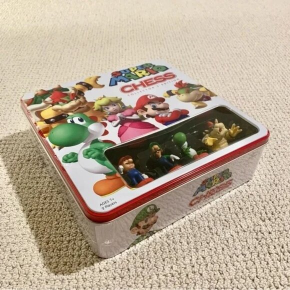 Limited Edition Super Mario Chess Set Board Game in Metal Tin - Picture 3 of 7